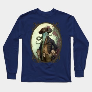 Victorian Pirate Octopus Long Sleeve T-Shirt